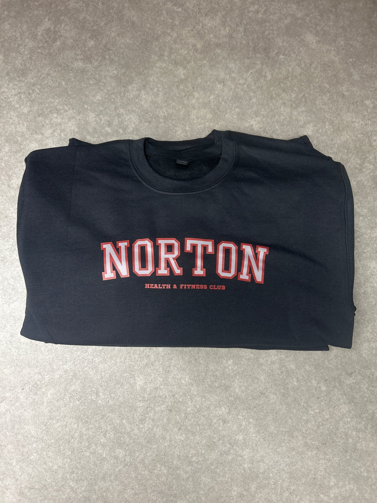 NEW! Varsity print crew neck sweatshirt