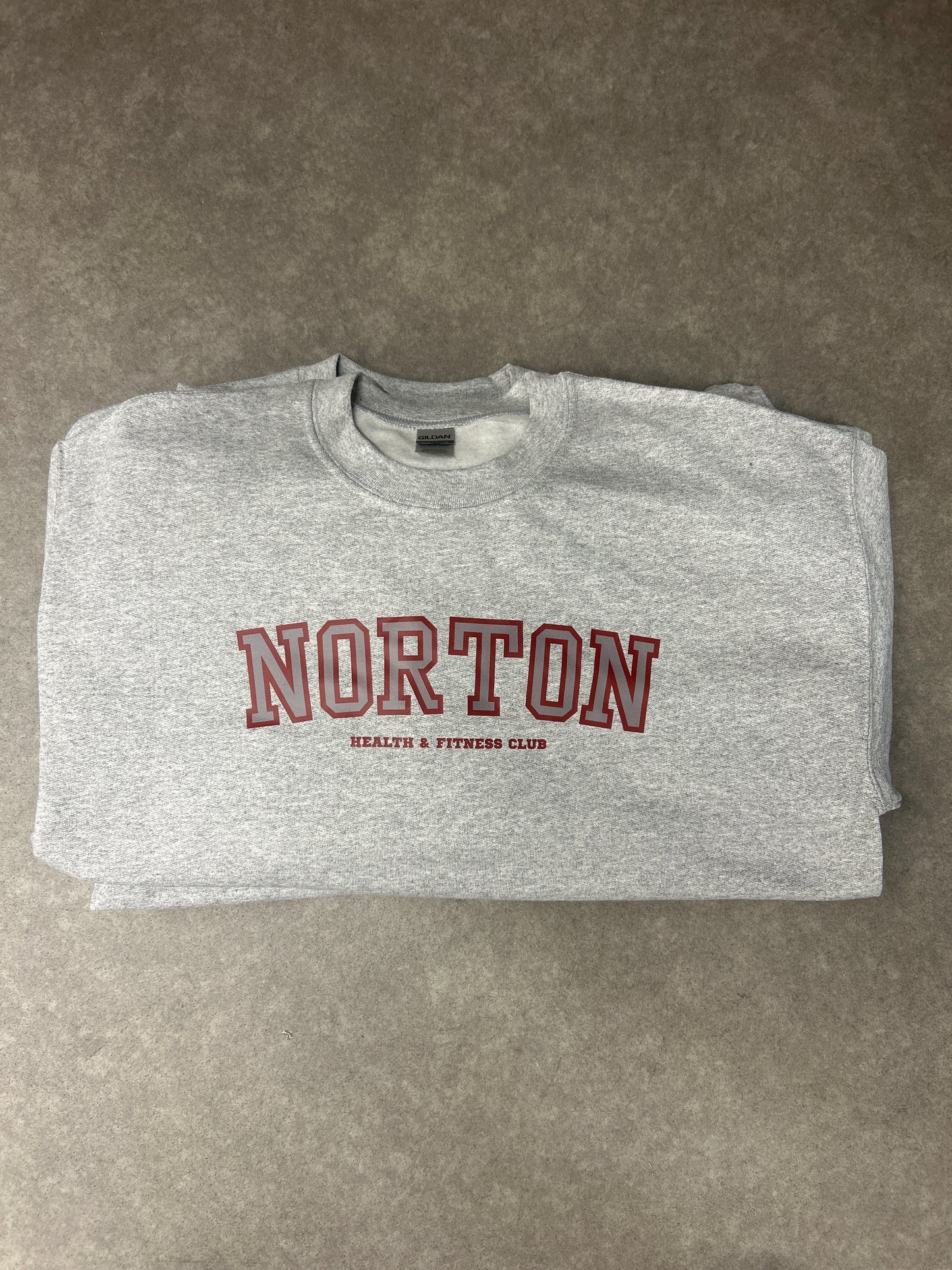 NEW! Varsity print crew neck sweatshirt